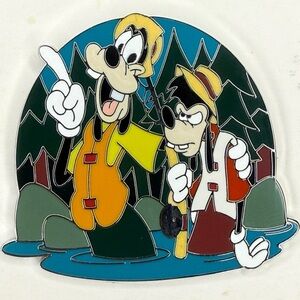 Disney parks A Goofy movie Goofy and Max Fishing trading pin NWT